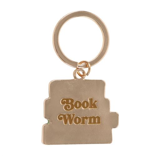 Book Worm Keyring - Magical Emporium 
