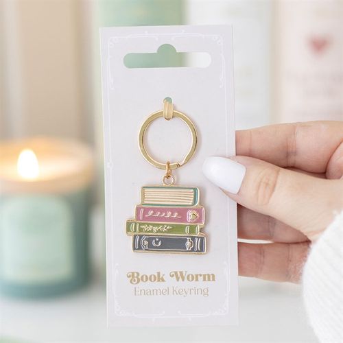 Book Worm Keyring - Magical Emporium 
