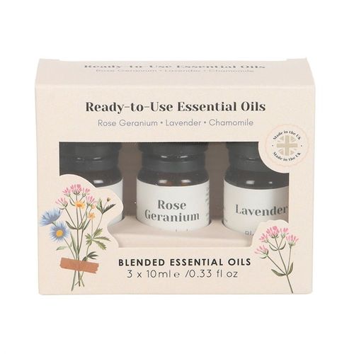 Set of 3 Floral Blended Essential Oils - Magical Emporium 