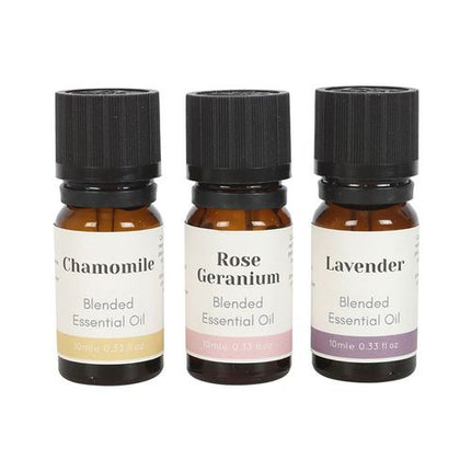 Set of 3 Floral Blended Essential Oils - Magical Emporium 