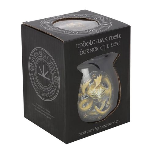 Imbolc Wax Melt Burner Gift Set by Anne Stokes - Magical Emporium 