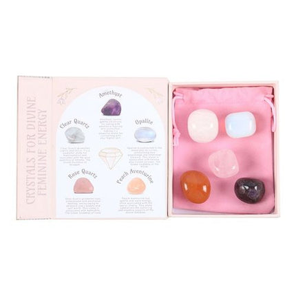 Set of 5 Crystals for Divine Feminine Energy - Magical Emporium 