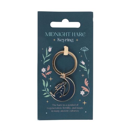 Midnight Hare Keyring - Magical Emporium 