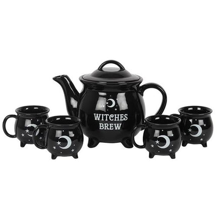 Witches Brew Ceramic Cauldron Tea Set - Magical Emporium 