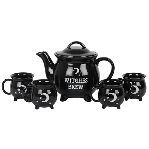 Witches Brew Ceramic Cauldron Tea Set - Magical Emporium 