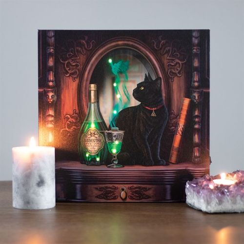 Absinthe Light Up Canvas Plaque by Lisa Parker - Magical Emporium 