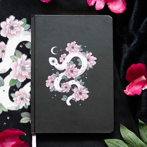 Floral Snake A5 Notebook - Magical Emporium 