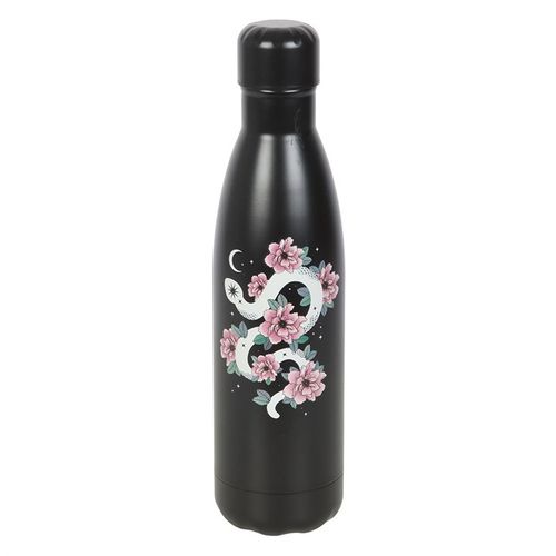 Floral Snake Metal Water Bottle - Magical Emporium 