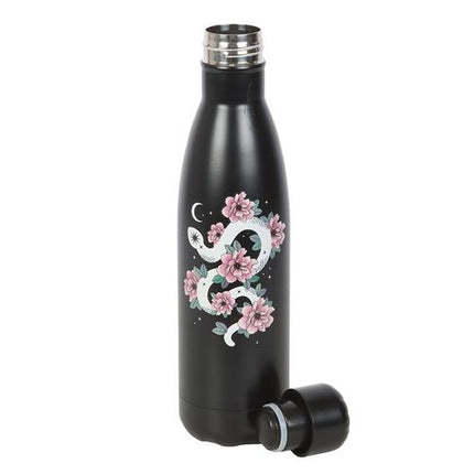Floral Snake Metal Water Bottle - Magical Emporium 