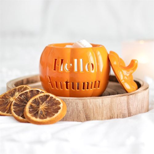 Hello Autumn Pumpkin Oil Burner - Magical Emporium 