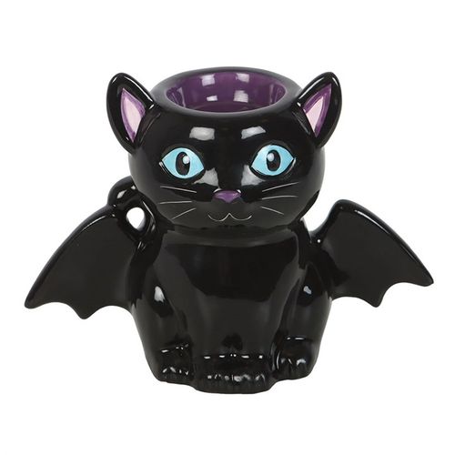 Cute and Creepy Bat Cat Oil Burner and Wax Warmer - Magical Emporium 