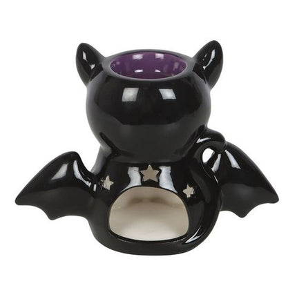 Cute and Creepy Bat Cat Oil Burner and Wax Warmer - Magical Emporium 