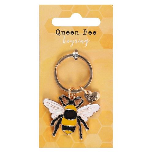Queen Bee Enamel Keyring - Magical Emporium 