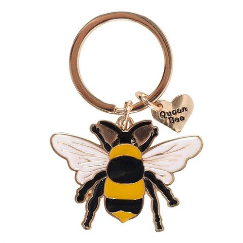 Queen Bee Enamel Keyring - Magical Emporium 