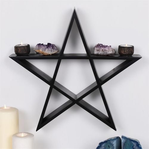 Pentagram Wall Shelf - Magical Emporium 