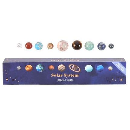 Solar System Gemstone Crystal Sphere Set - Magical Emporium 