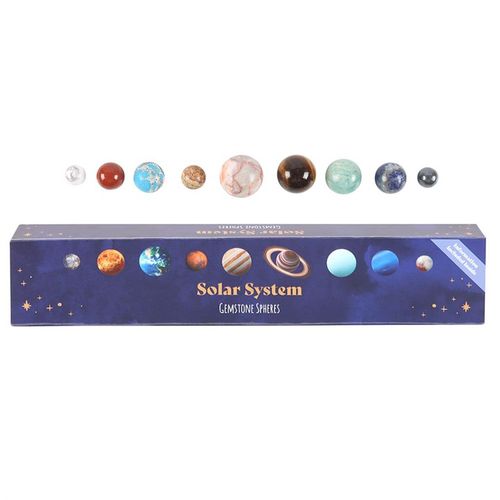 Solar System Gemstone Crystal Sphere Set - Magical Emporium 