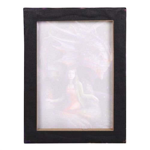 19x25cm Spirit Dragon Canvas Plaque by Anne Stokes - Magical Emporium 