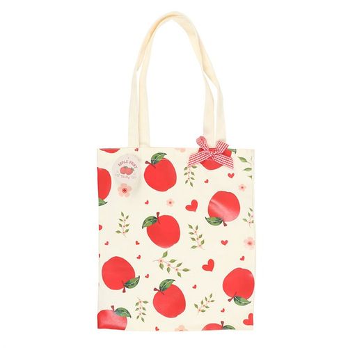 Apple Print Polycotton Tote Bag - Magical Emporium 