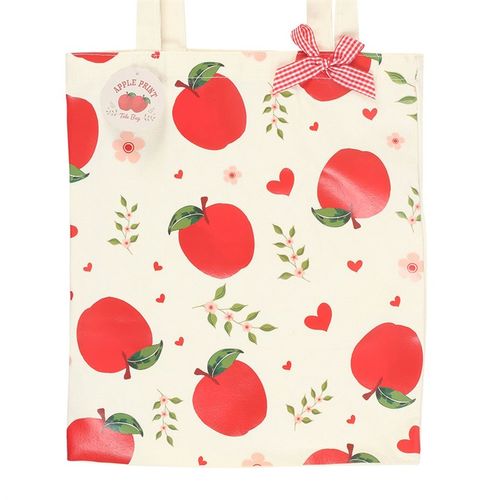 Apple Print Polycotton Tote Bag - Magical Emporium 