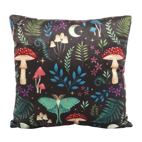 35cm Square Dark Forest Print Cushion - Magical Emporium 