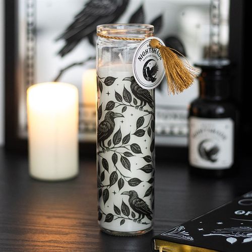 Mystic Raven Deadly Nightshade Tube Candle - Magical Emporium 