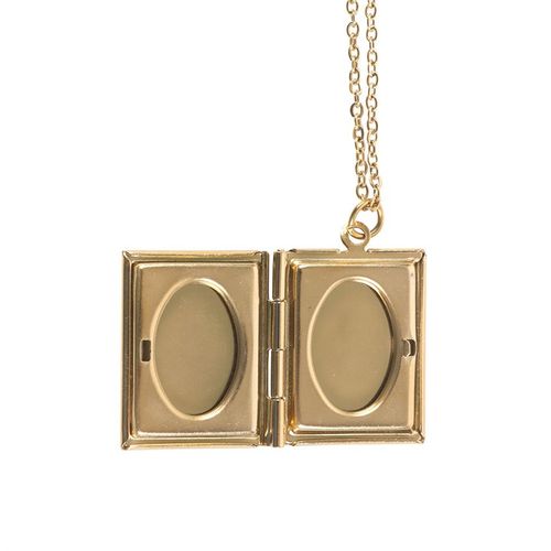 Book Shaped Locket Necklace in Gift Box Necklace