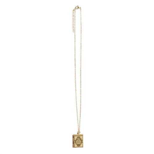Book Shaped Locket Necklace in Gift Box Necklace