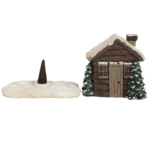 Log Cabin Incense Cone Burner Incense Holder