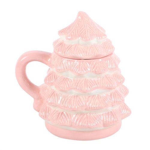 Pink Christmas Tree Shaped Mug Mug
