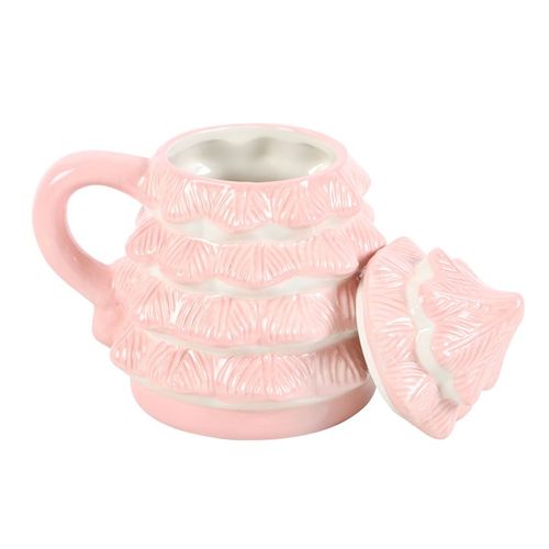 Pink Christmas Tree Shaped Mug Mug