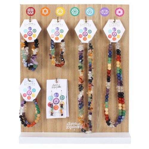 Set of 18 Chakra Jewellery with Display Stand Jewellery