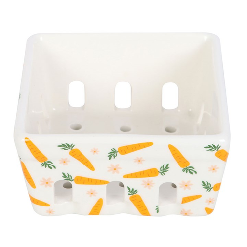 Carrot Patch Ceramic Berry Basket Basket