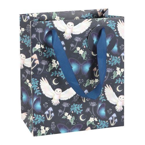 23cm Midnight Forest Owl Print Gift Bag Gift bag