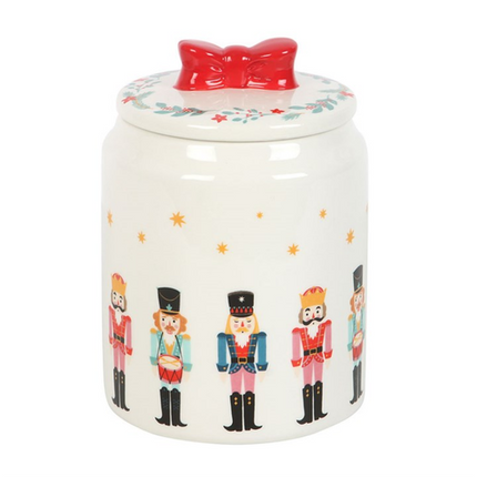 Nutcracker Storage Jar with Bow Jar