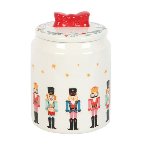 Nutcracker Storage Jar with Bow Jar