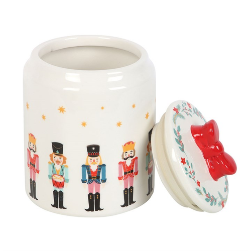 Nutcracker Storage Jar with Bow Jar