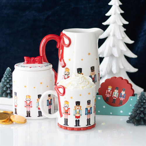 Nutcracker Storage Jar with Bow Jar