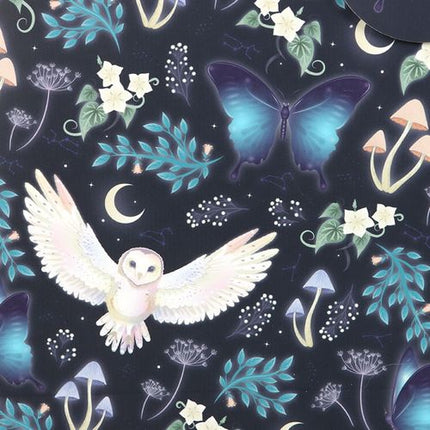 23cm Midnight Forest Owl Print Gift Bag Gift bag