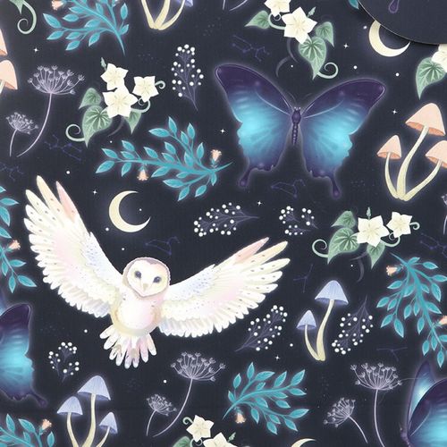 23cm Midnight Forest Owl Print Gift Bag Gift bag