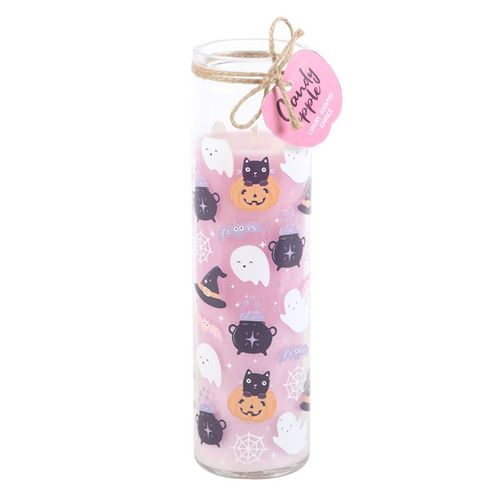 Pastel Halloween Candy Apple Tube Candle Candle