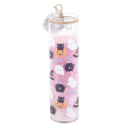 Pastel Halloween Candy Apple Tube Candle Candle