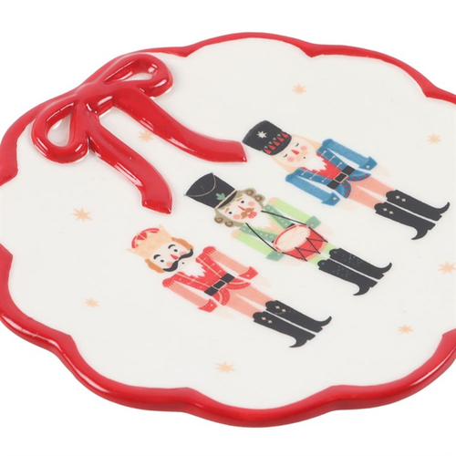 Nutcracker Trinket Dish with Bow Trinket Dish
