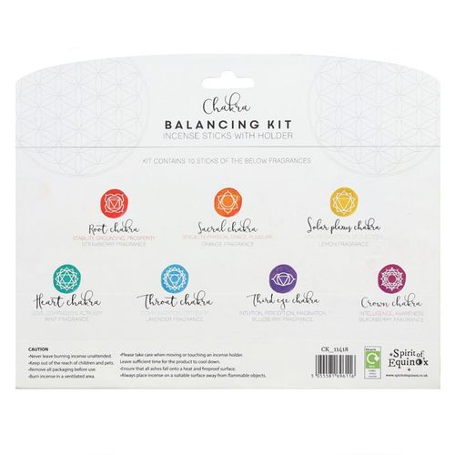 Chakra Incense Balancing Kit Incense Sticks