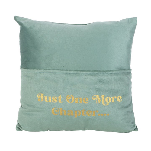 Just One More Chapter Cushion with Book Pocket Cushions