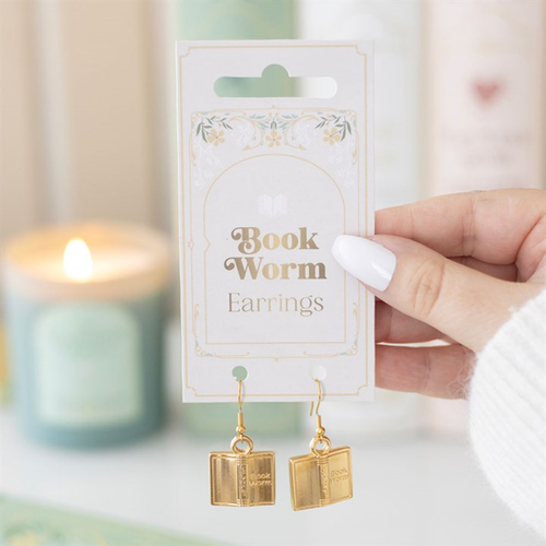Book Worm Earrings Earrings