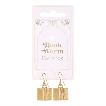 Book Worm Earrings Earrings