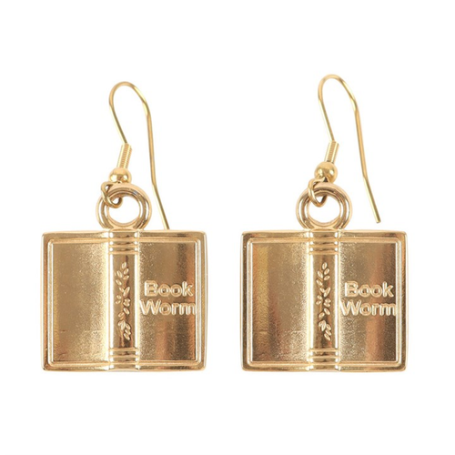 Book Worm Earrings Earrings
