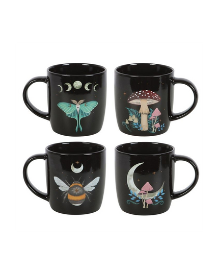 Set of 4 Dark Forest Mugs - Magical Emporium 