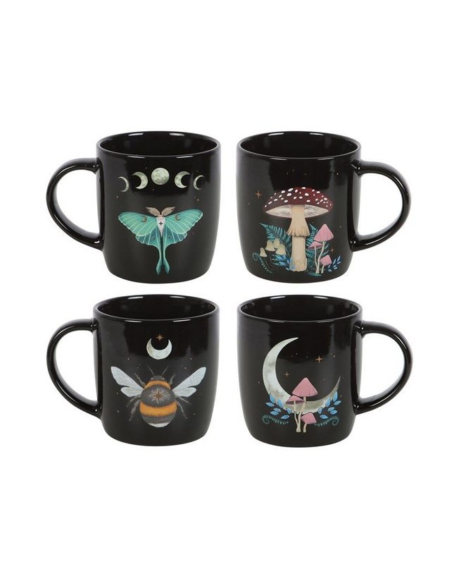 Set of 4 Dark Forest Mugs - Magical Emporium 